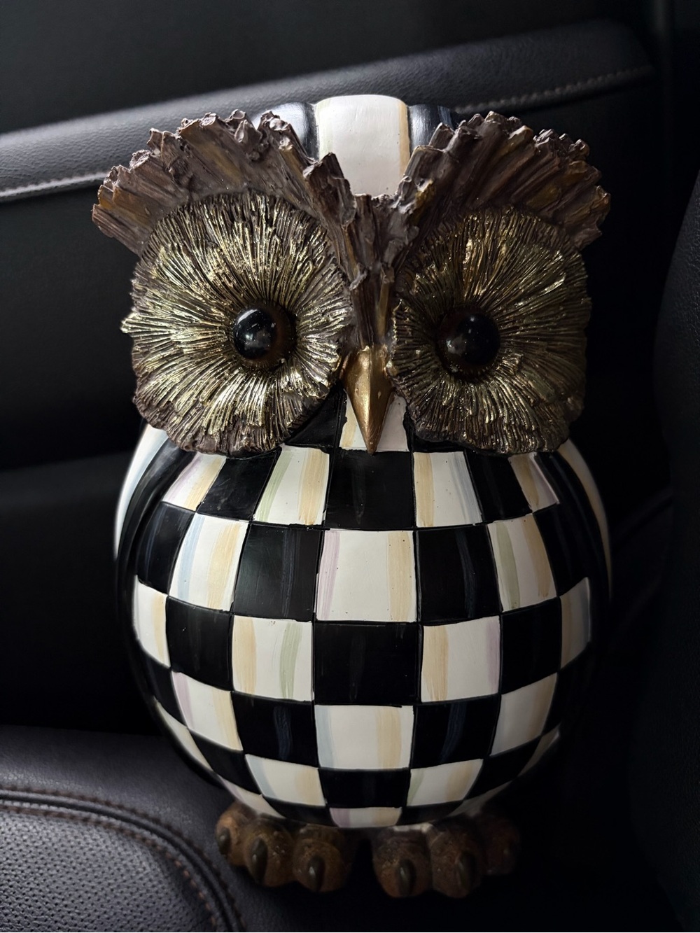 MacKenzie-Childs Courtley Check Owl